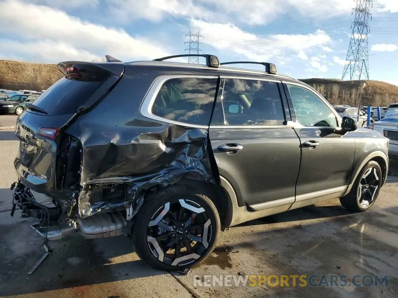 3 Photograph of a damaged car 5XYP6DGC9RG513582 KIA TELLURIDE 2024