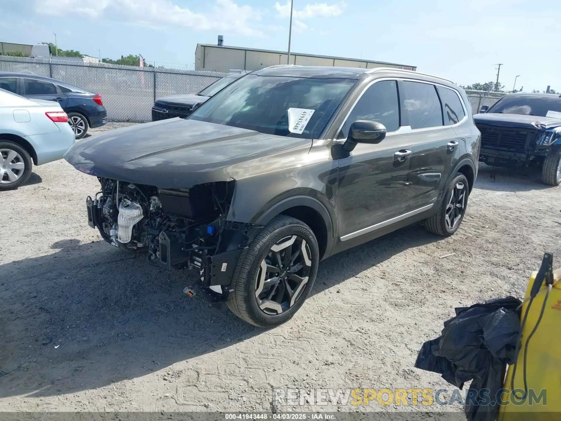 2 Photograph of a damaged car 5XYP64GCXSG593593 KIA TELLURIDE 2025
