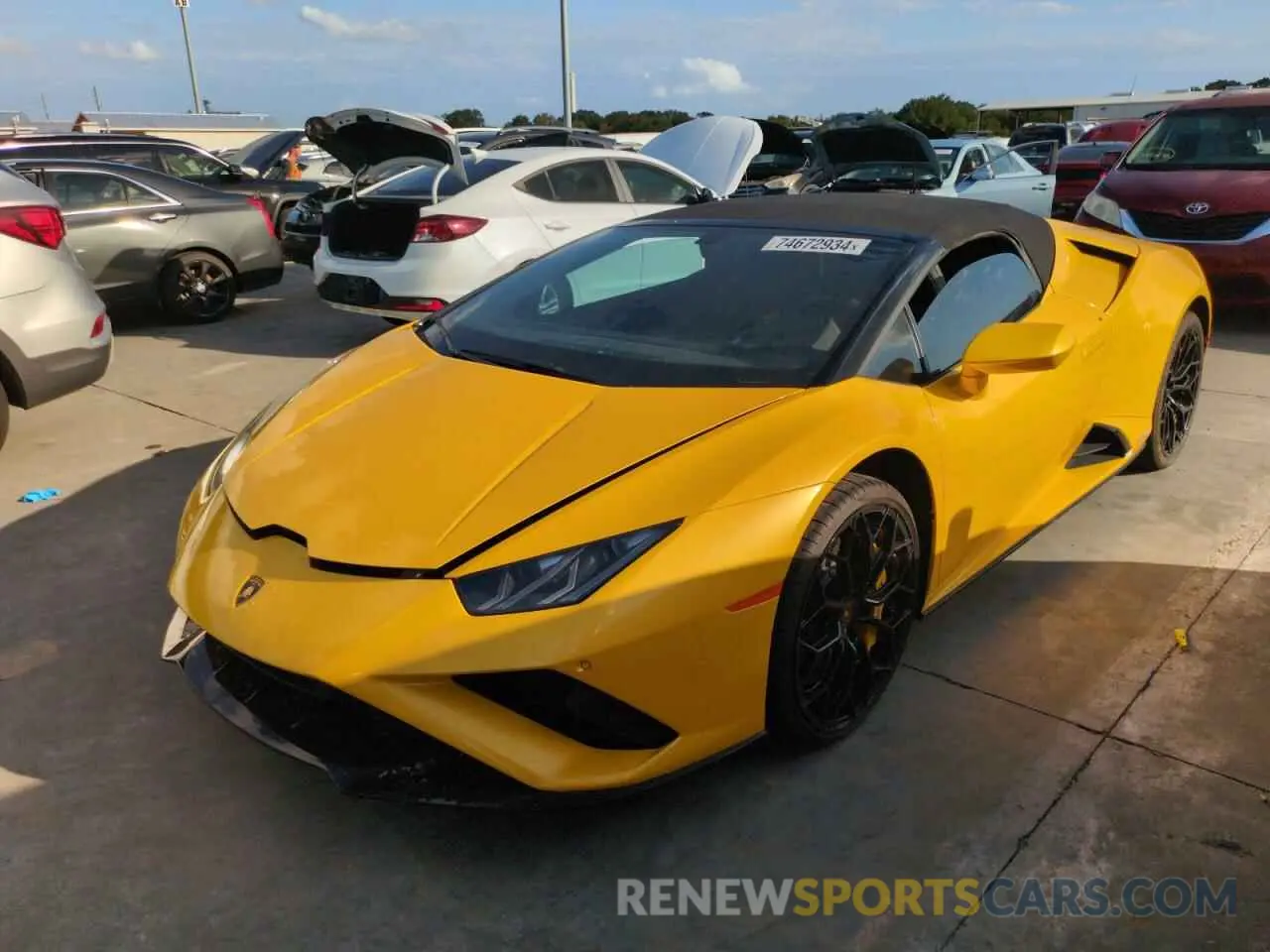 1 Photograph of a damaged car ZHWUT5ZF1PLA23321 LAMBORGHINI ALL MODELS 2023