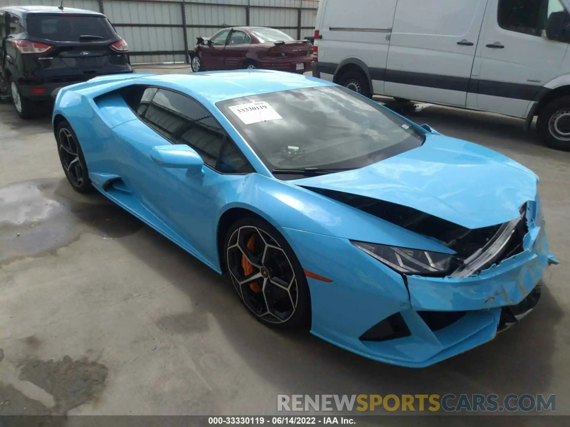 1 Photograph of a damaged car ZHWUF4ZFXNLA19086 LAMBORGHINI HURACAN EVO 2022