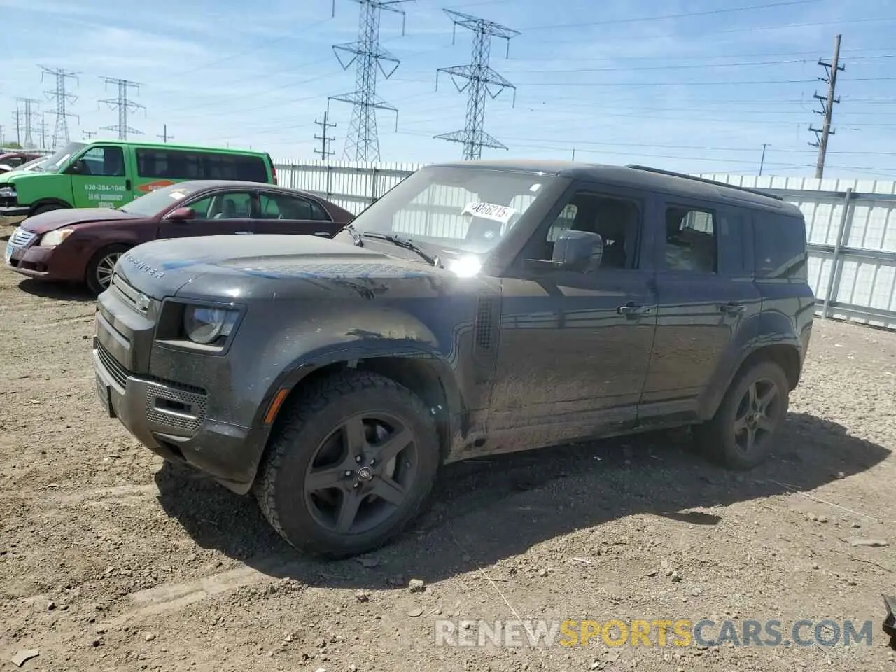 1 Photograph of a damaged car SALE2ERU8M2037898 LAND ROVER DEFENDER 2021