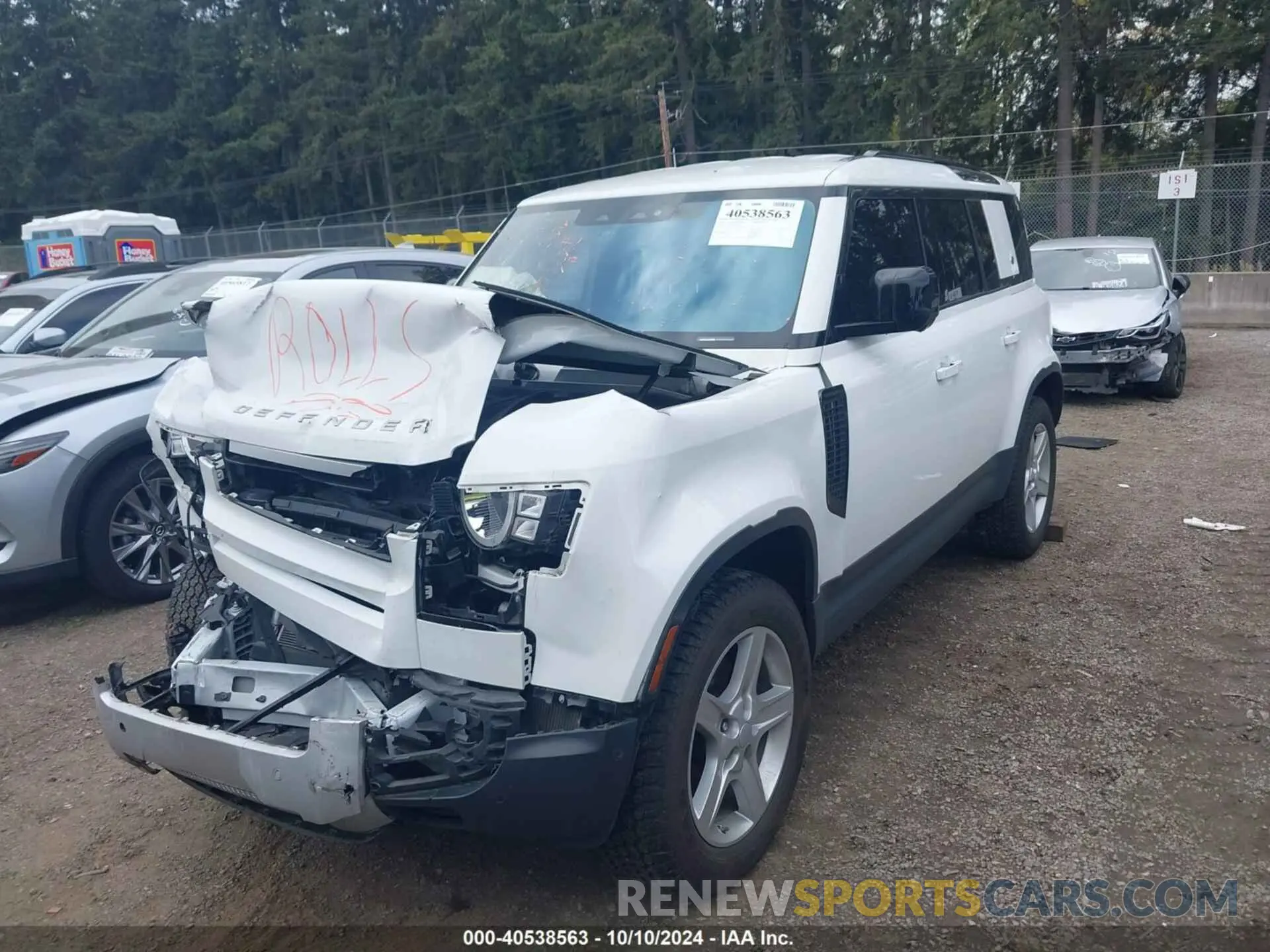 2 Photograph of a damaged car SALEK7RX0M2042485 LAND ROVER DEFENDER 2021