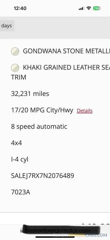 10 Photograph of a damaged car SALEJ7RX7N20764XX LAND ROVER DEFENDER 2022