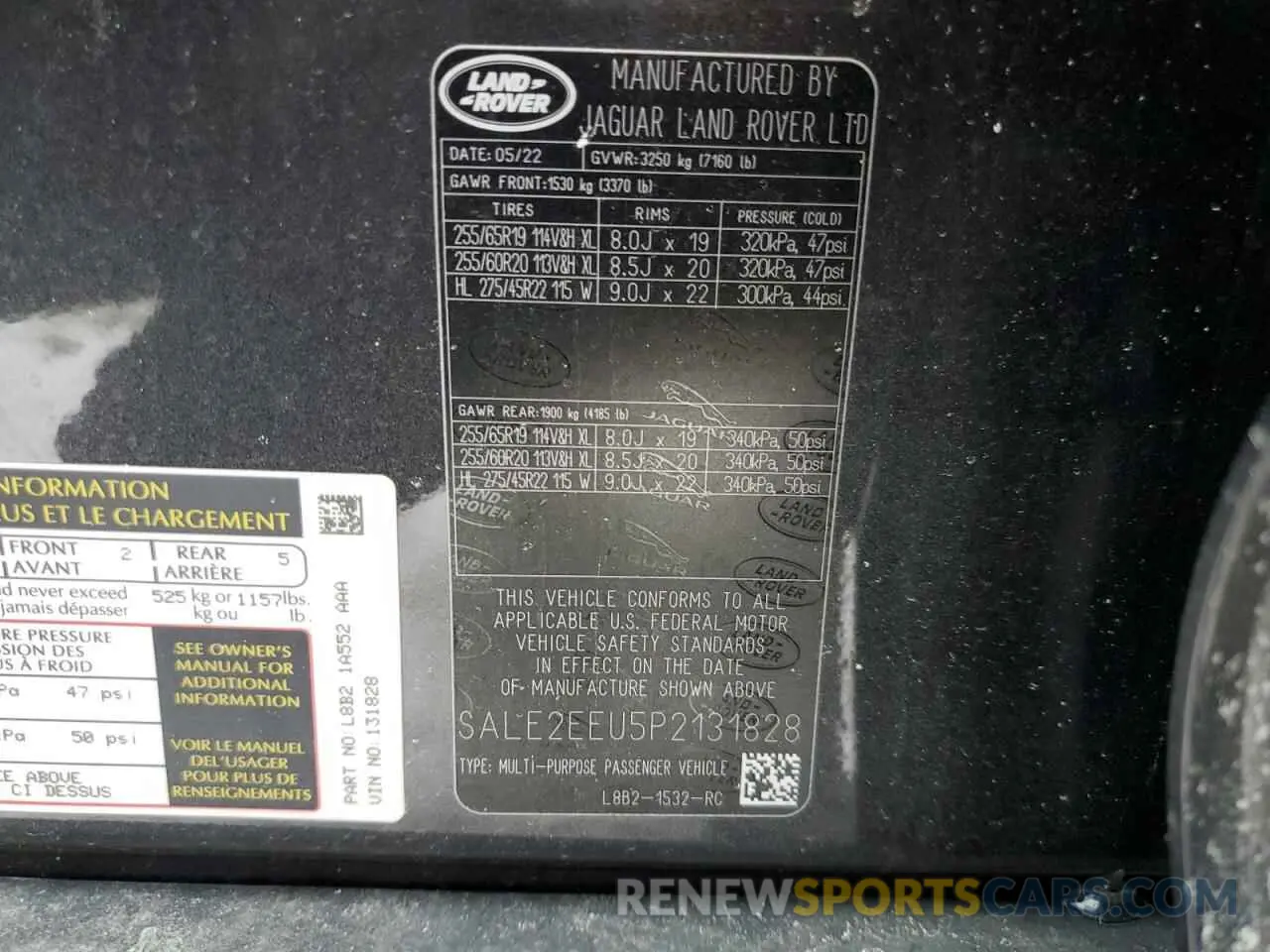 13 Photograph of a damaged car SALE2EEU5P2131828 LAND ROVER DEFENDER 2023