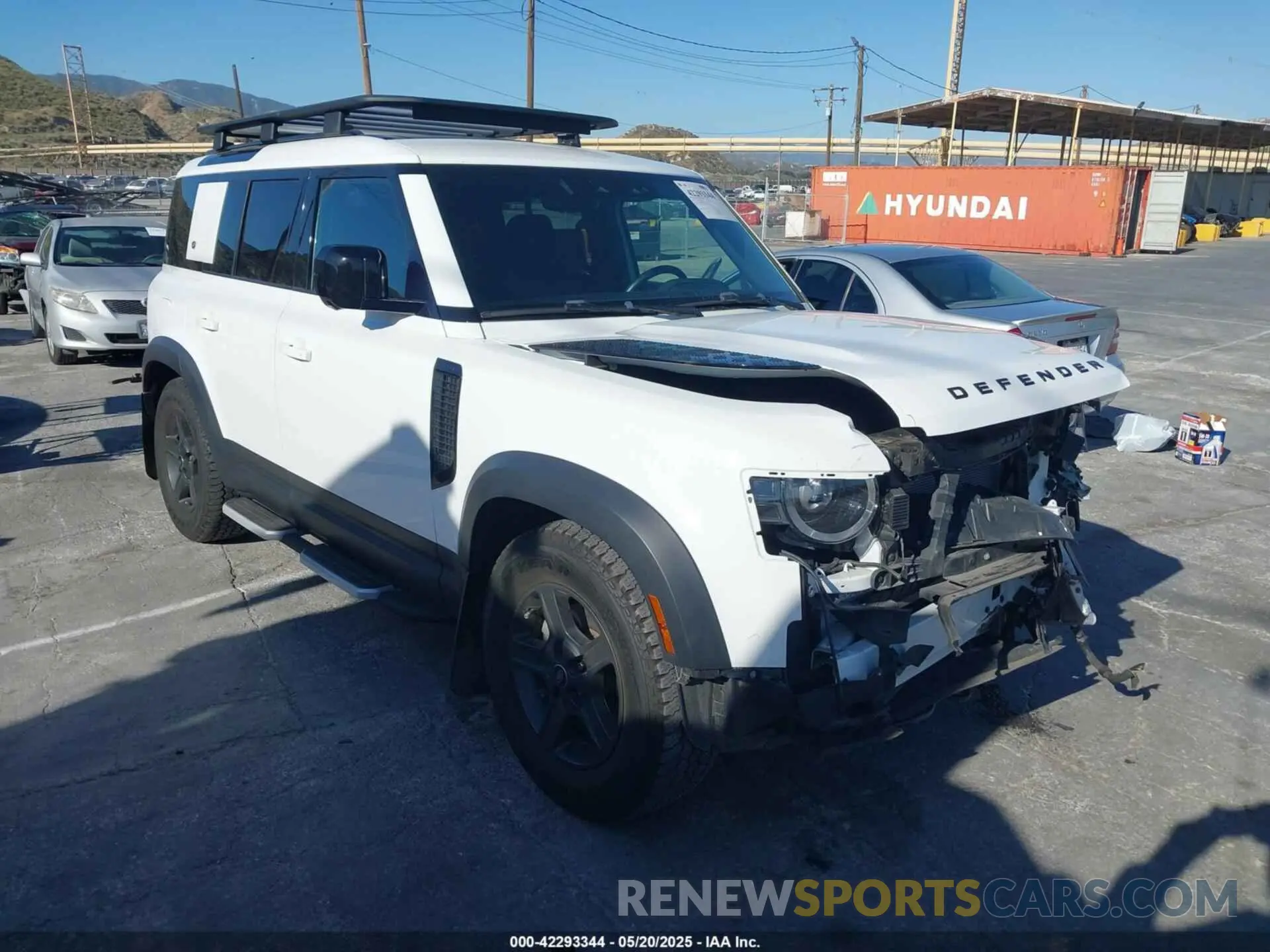 1 Photograph of a damaged car SALEJ7EX8P2110657 LAND ROVER DEFENDER 2023