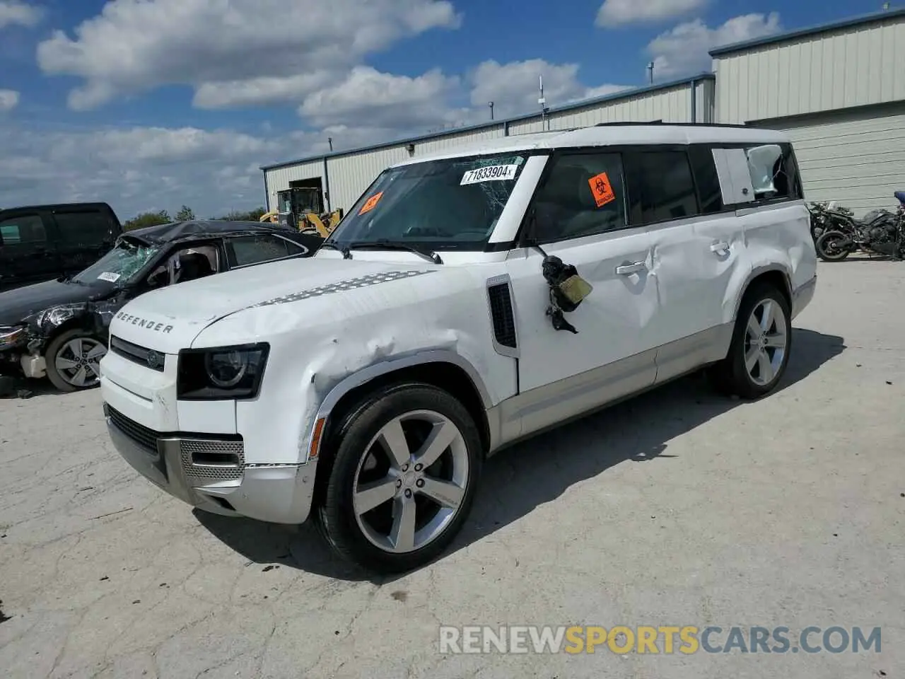 1 Photograph of a damaged car SALEVFEU4P2217208 LAND ROVER DEFENDER 2023
