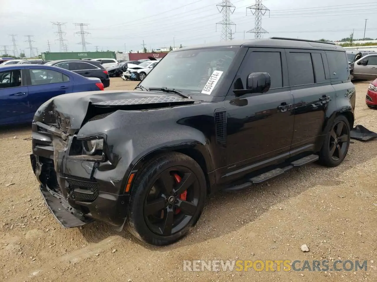 1 Photograph of a damaged car SALEXEEU8P2165523 LAND ROVER DEFENDER 2023