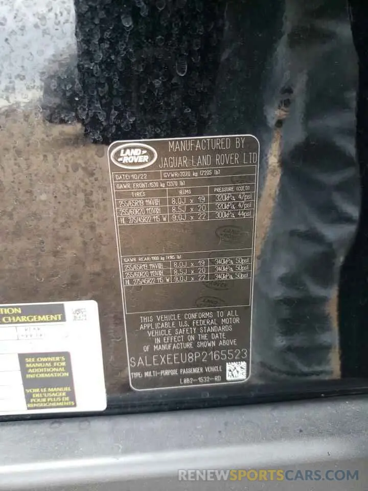 12 Photograph of a damaged car SALEXEEU8P2165523 LAND ROVER DEFENDER 2023