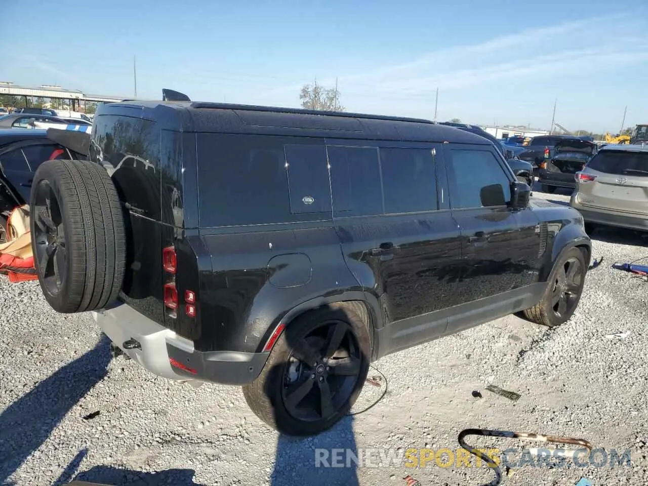 3 Photograph of a damaged car SALEJEEX1R2284397 LAND ROVER DEFENDER 2024
