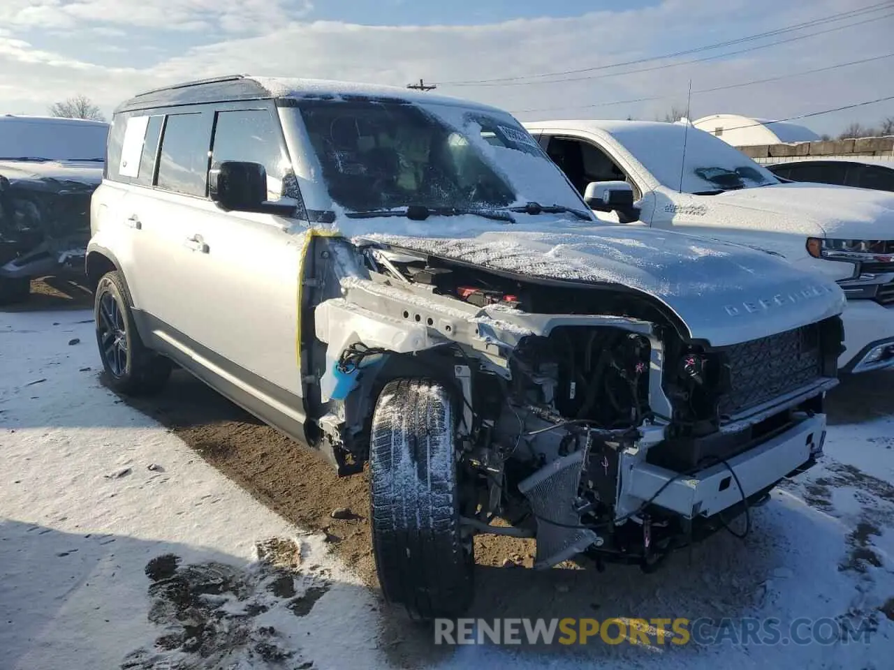 4 Photograph of a damaged car SALEJEEX3R2276169 LAND ROVER DEFENDER 2024