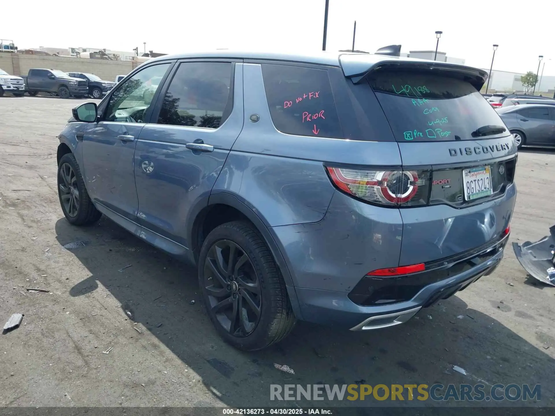 3 Photograph of a damaged car SALCT2FX0KH795813 LAND ROVER DISCOVERY SPORT 2019
