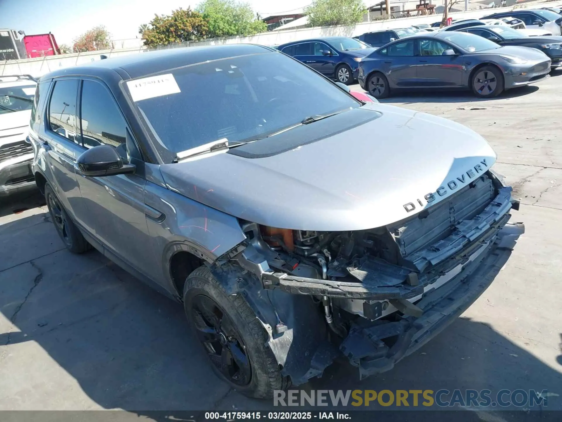 1 Photograph of a damaged car SALCJ2FX3LH860323 LAND ROVER DISCOVERY SPORT 2020