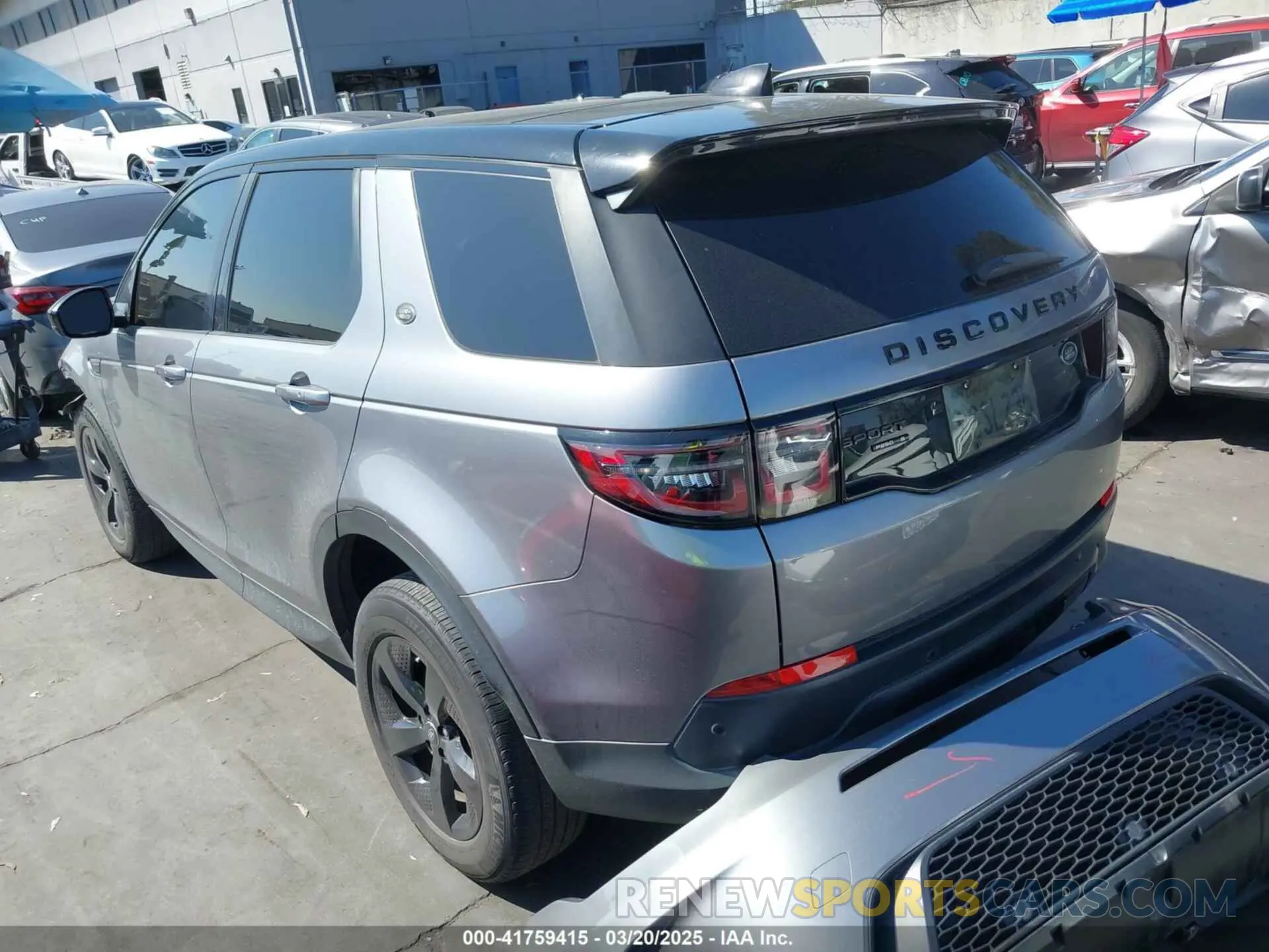 3 Photograph of a damaged car SALCJ2FX3LH860323 LAND ROVER DISCOVERY SPORT 2020