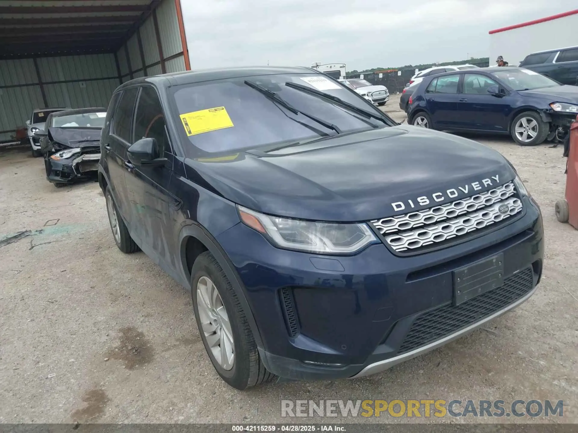 1 Photograph of a damaged car SALCK2FX5LH843648 LAND ROVER DISCOVERY SPORT 2020