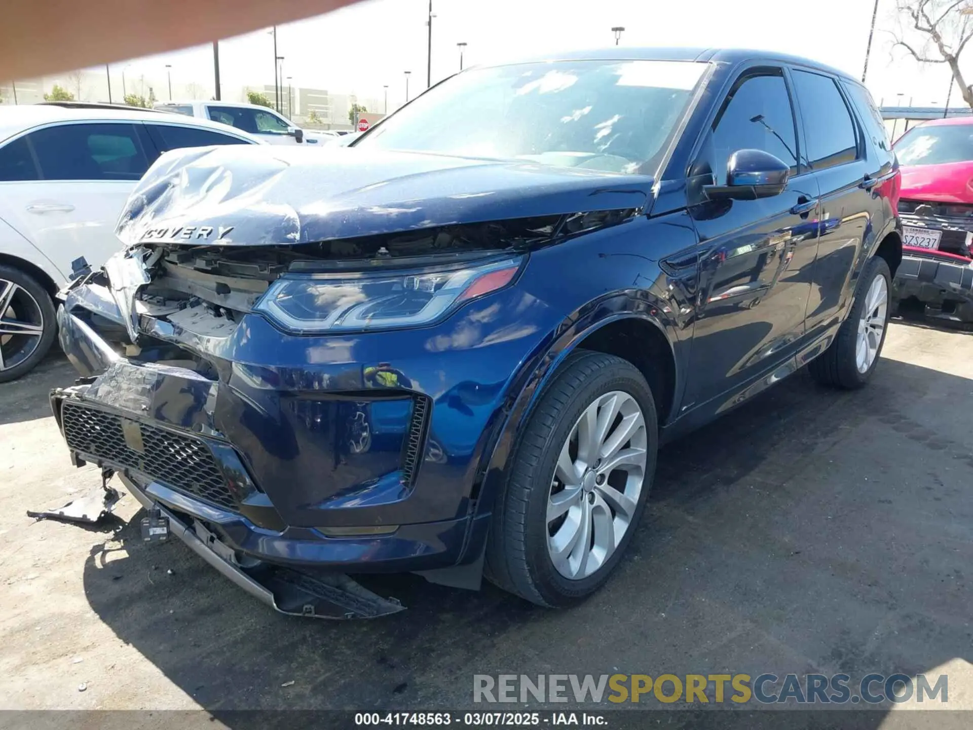 2 Photograph of a damaged car SALCL2FX8LH851160 LAND ROVER DISCOVERY SPORT 2020