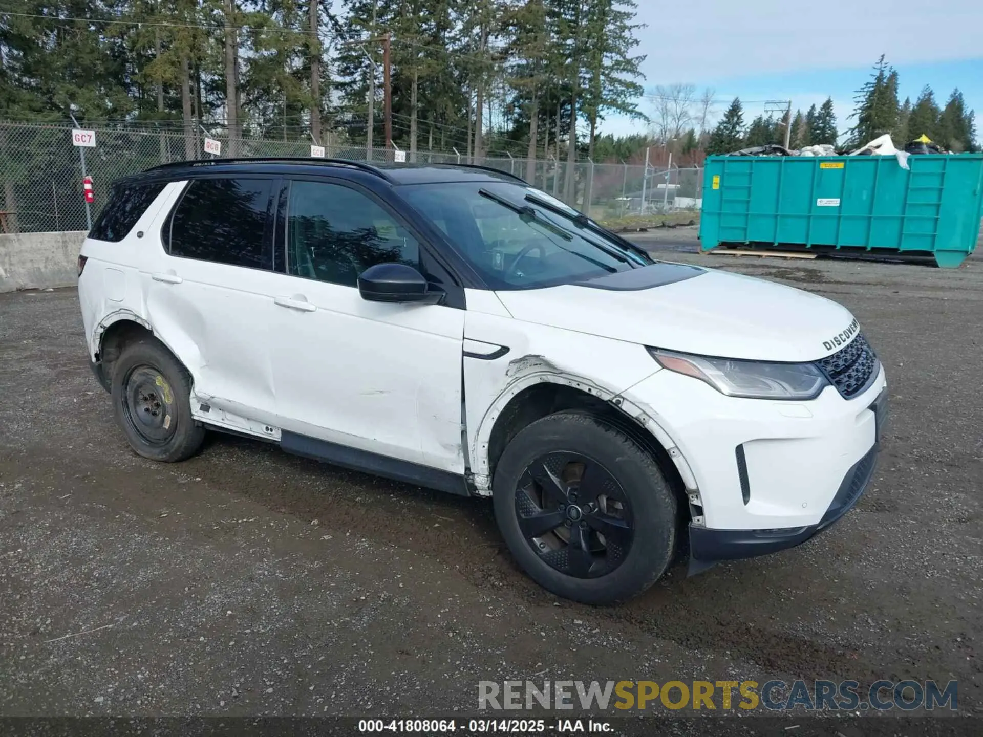 1 Photograph of a damaged car SALCP2FX3LH840748 LAND ROVER DISCOVERY SPORT 2020
