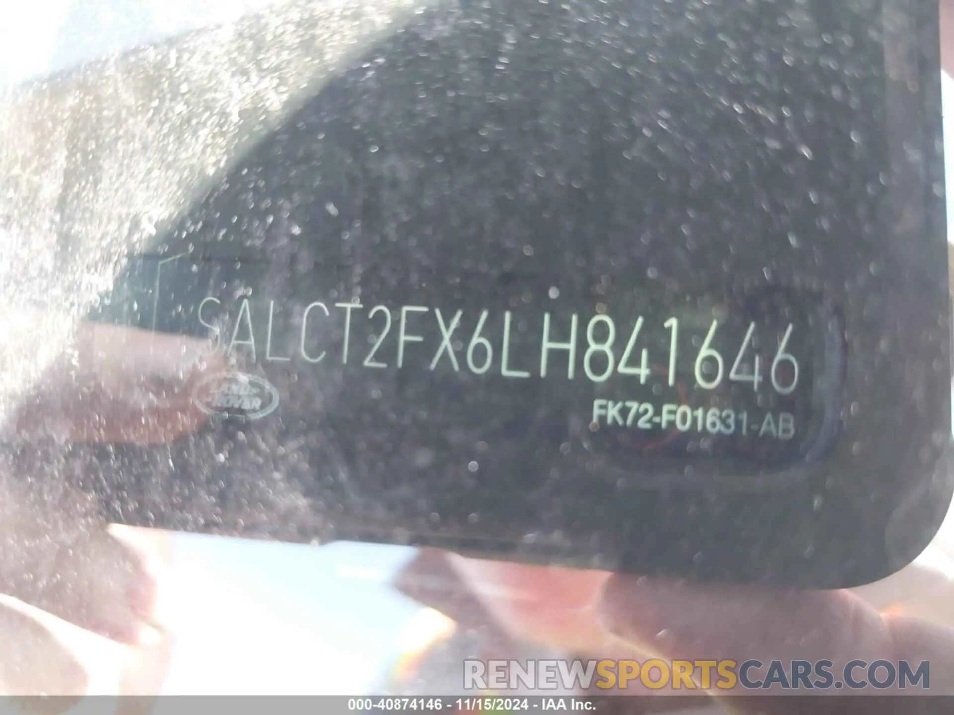 9 Photograph of a damaged car SALCT2FX6LH841646 LAND ROVER DISCOVERY SPORT 2020