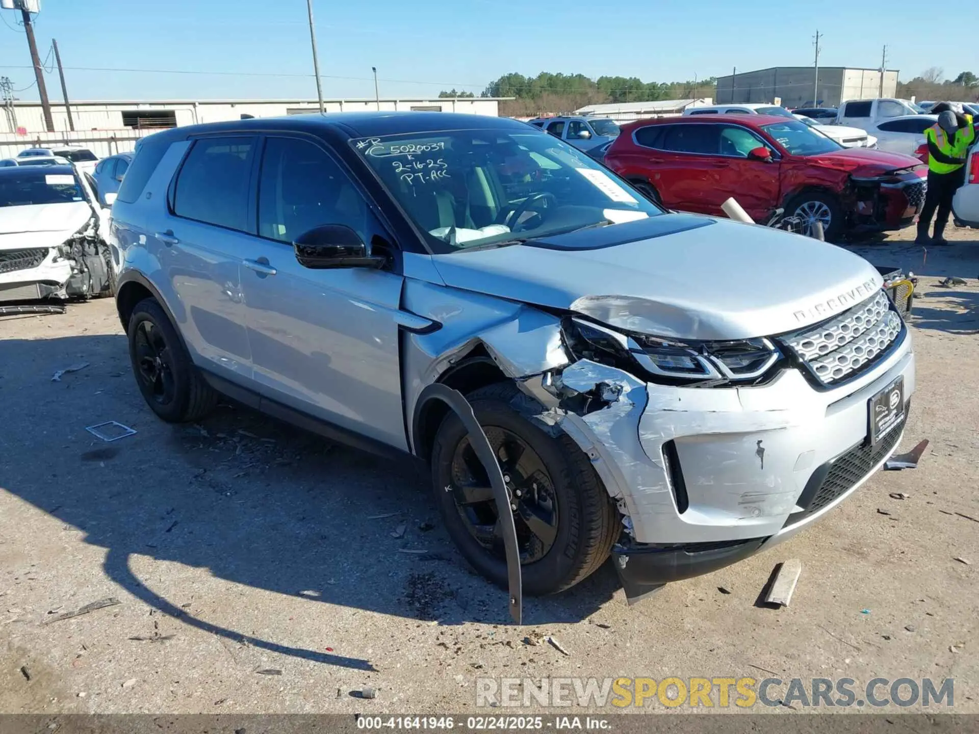 1 Photograph of a damaged car SALCJ2FX4MH903147 LAND ROVER DISCOVERY SPORT 2021