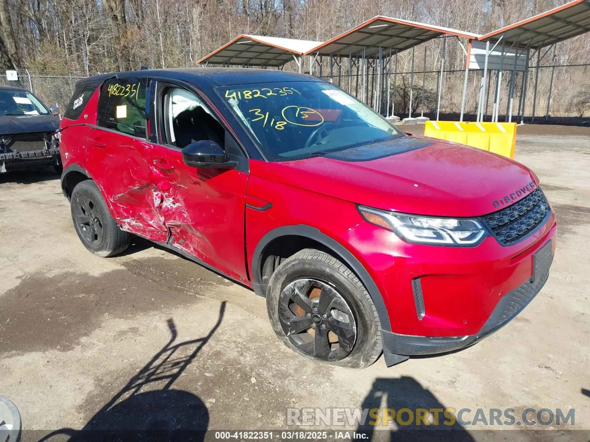 1 Photograph of a damaged car SALCJ2FX3PH322100 LAND ROVER DISCOVERY SPORT 2023