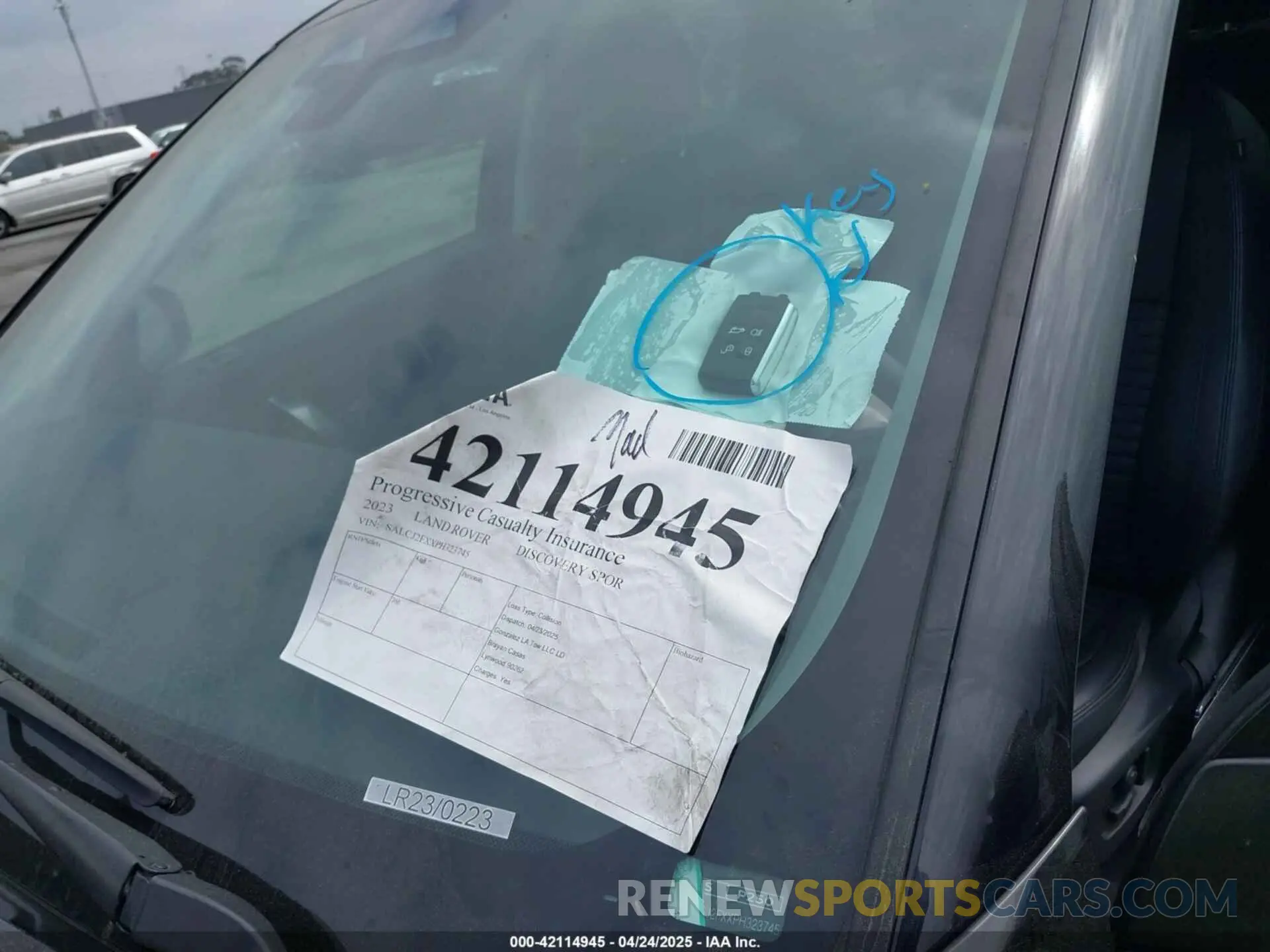 11 Photograph of a damaged car SALCJ2FXXPH323745 LAND ROVER DISCOVERY SPORT 2023