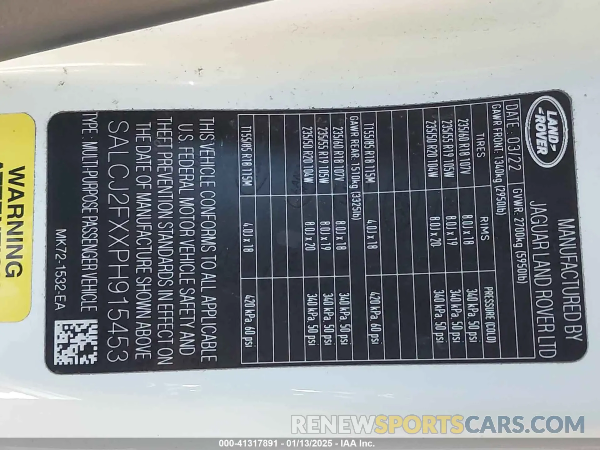9 Photograph of a damaged car SALCJ2FXXPH915453 LAND ROVER DISCOVERY SPORT 2023