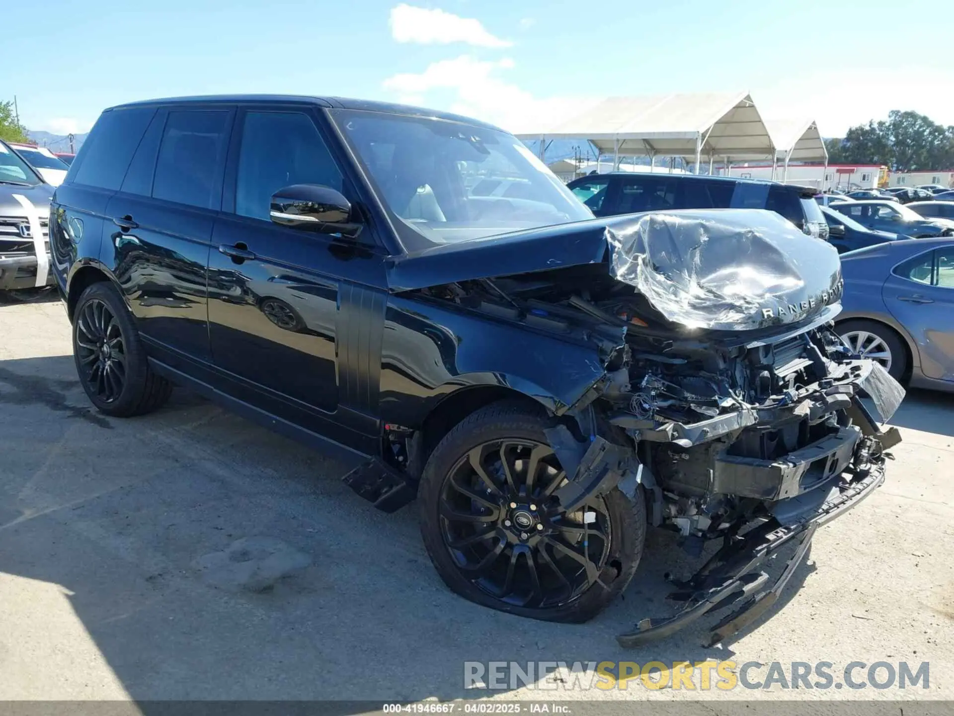 1 Photograph of a damaged car SALGS2RE4KA521117 LAND ROVER RANGE ROVER 2019