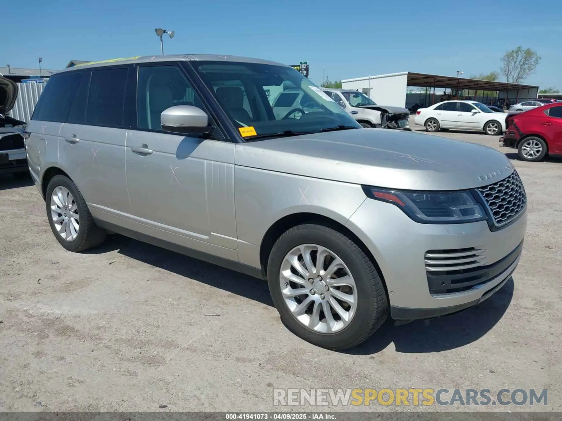 1 Photograph of a damaged car SALGS2RE9KA520688 LAND ROVER RANGE ROVER 2019