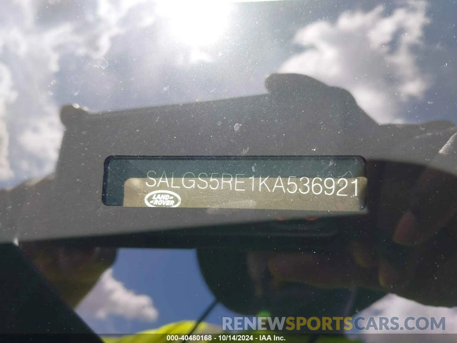 9 Photograph of a damaged car SALGS5RE1KA536921 LAND ROVER RANGE ROVER 2019