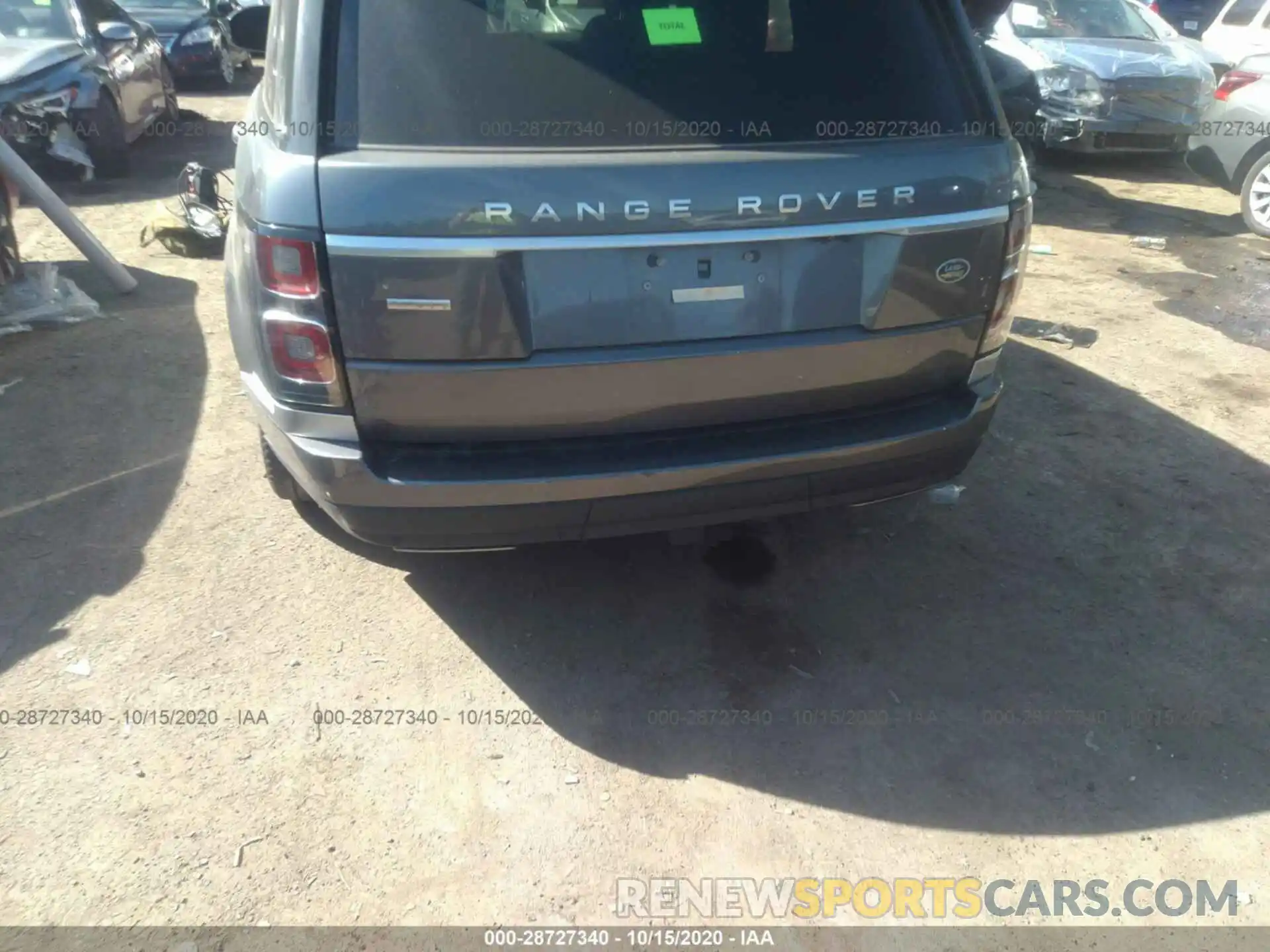 6 Photograph of a damaged car SALGV2RE8KA535075 LAND ROVER RANGE ROVER 2019