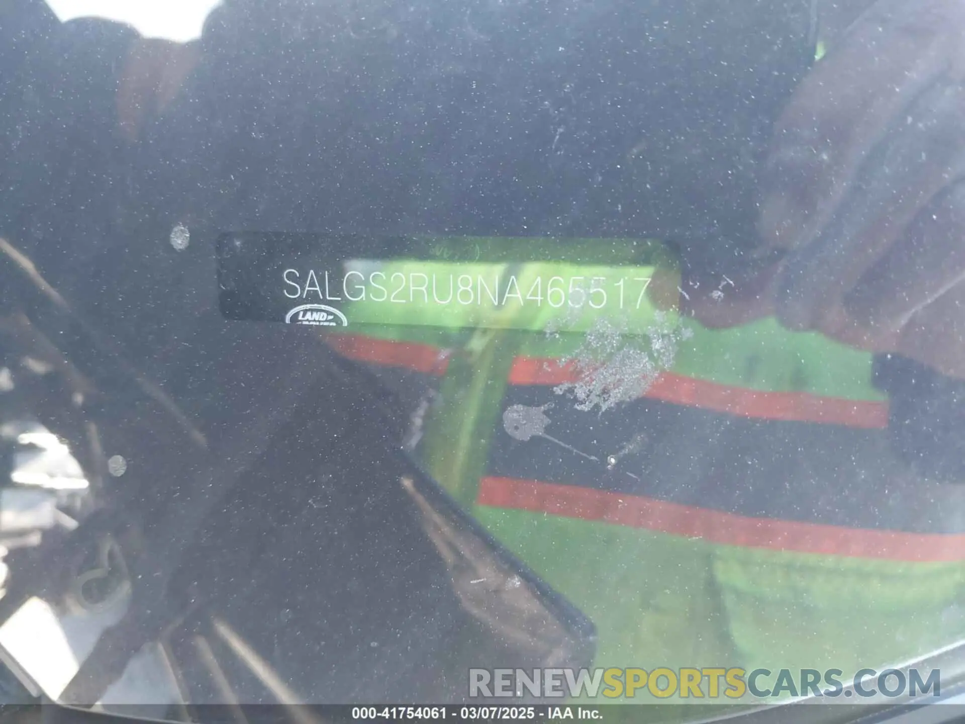 9 Photograph of a damaged car SALGS2RU8NA465517 LAND ROVER RANGE ROVER 2022