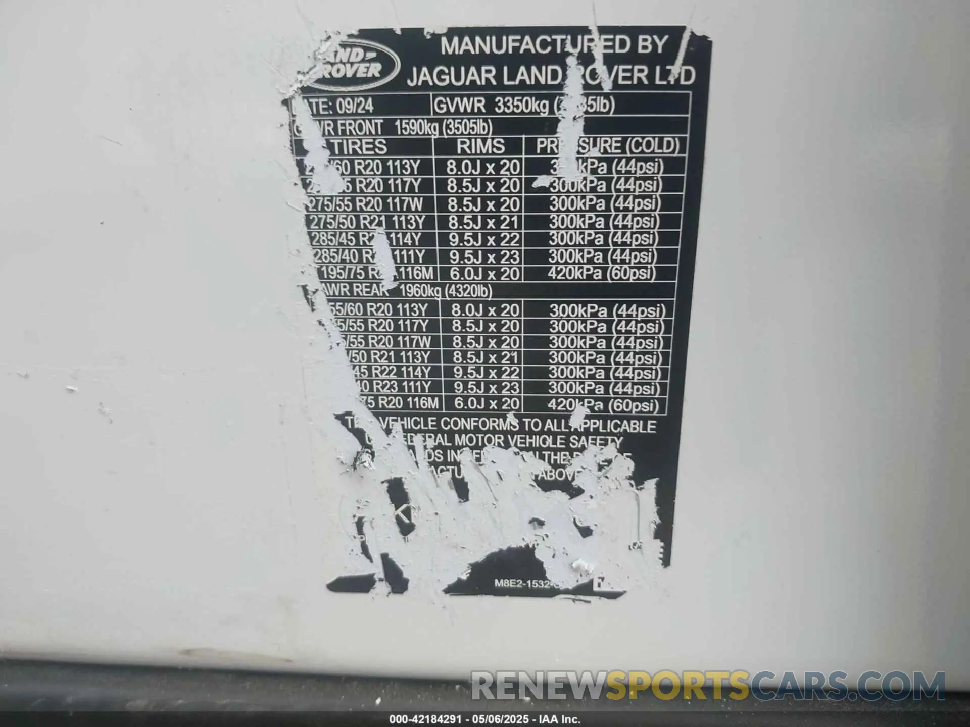 9 Photograph of a damaged car SALKPBE7XPA025006 LAND ROVER RANGE ROVER 2023