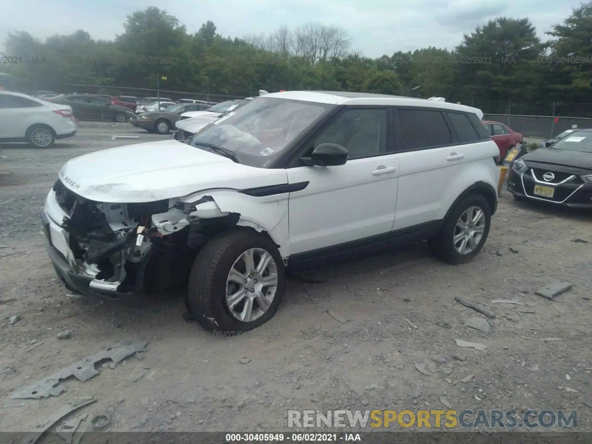 2 Photograph of a damaged car SALVP2RX2KH330393 LAND ROVER RANGE ROVER EVOQUE 2019