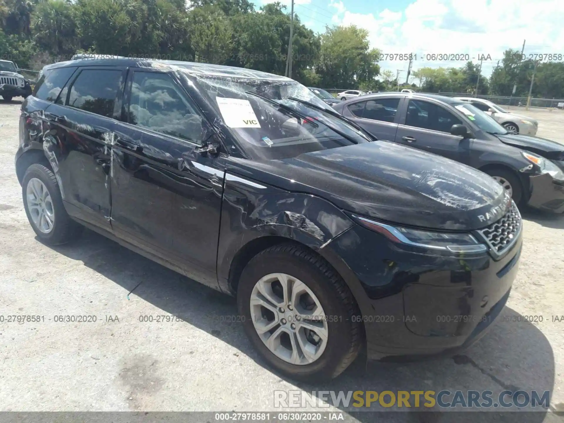 1 Photograph of a damaged car SALZJ2FX7LH042992 LAND ROVER RANGE ROVER EVOQUE 2020