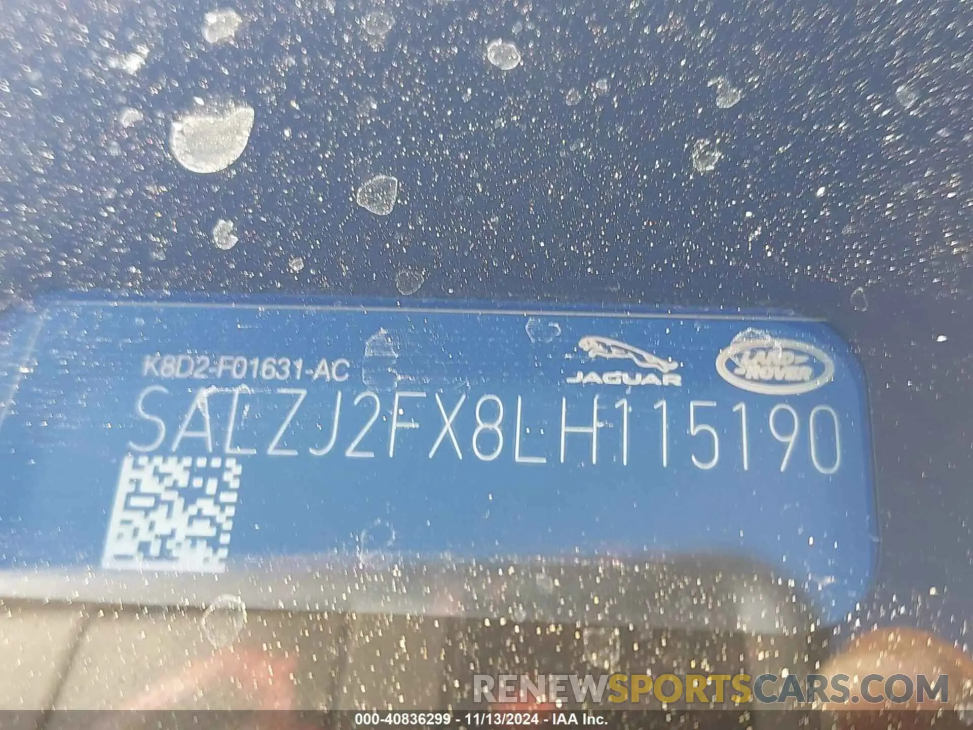 18 Photograph of a damaged car SALZJ2FX8LH115190 LAND ROVER RANGE ROVER EVOQUE 2020