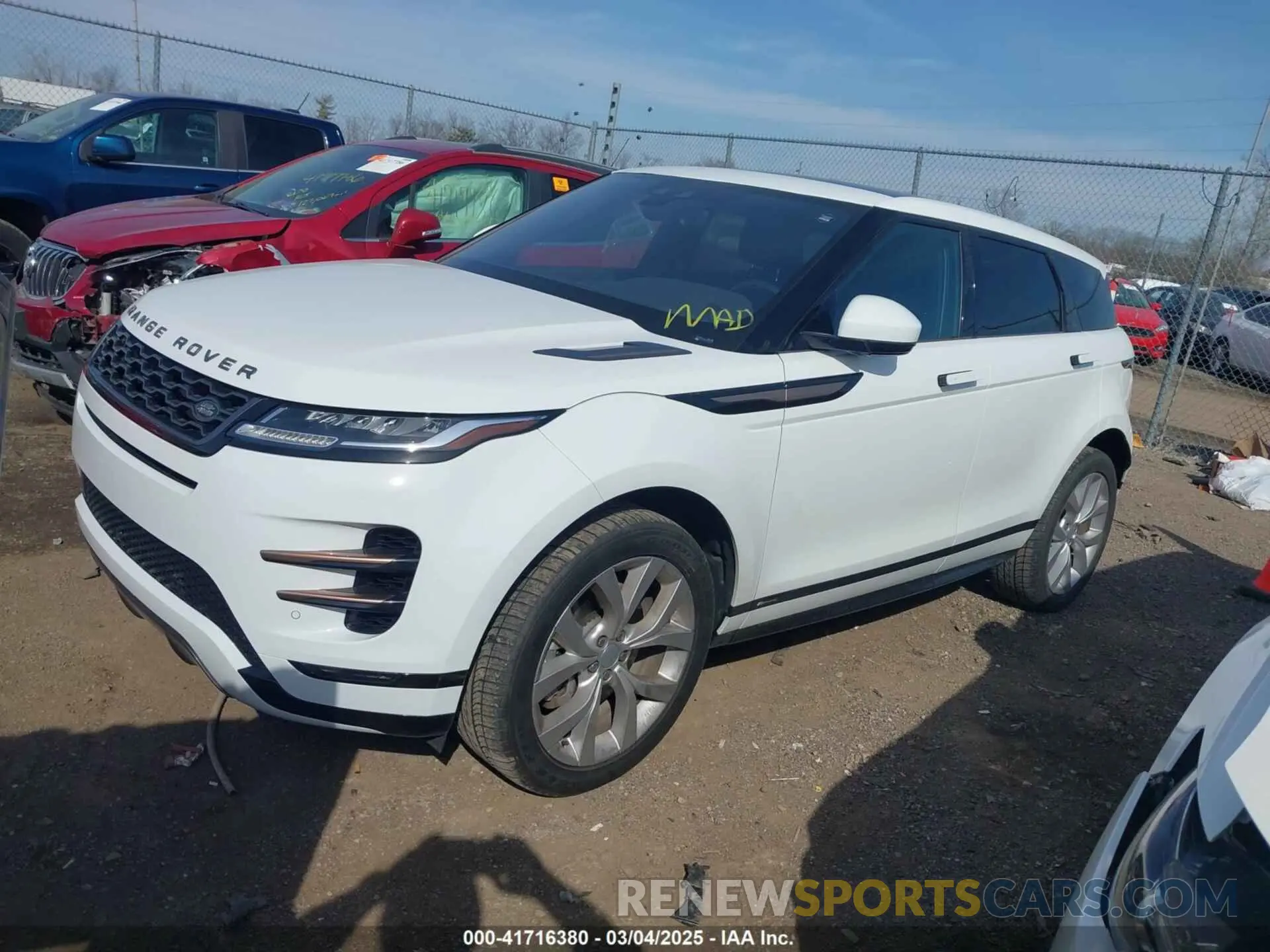 2 Photograph of a damaged car SALZT2GX5LH055345 LAND ROVER RANGE ROVER EVOQUE 2020