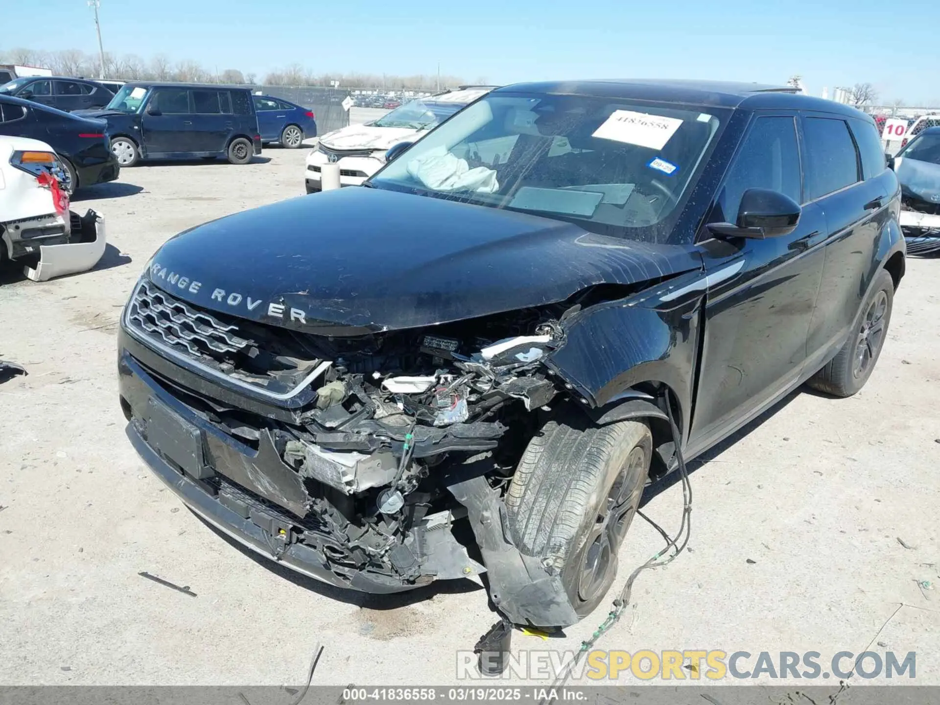 2 Photograph of a damaged car SALZJ2FX1NH176951 LAND ROVER RANGE ROVER EVOQUE 2022