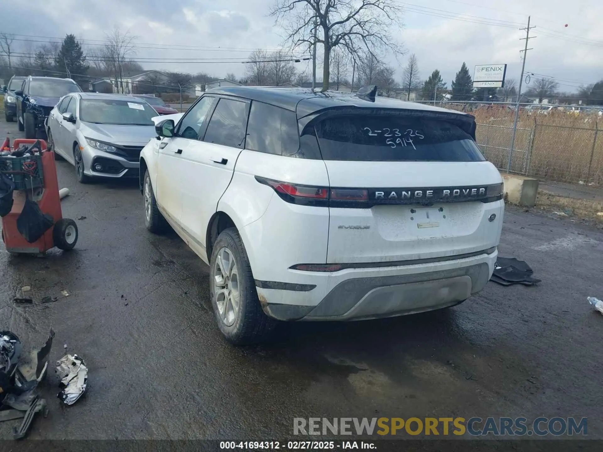 3 Photograph of a damaged car SALZJ2FX6NH165914 LAND ROVER RANGE ROVER EVOQUE 2022