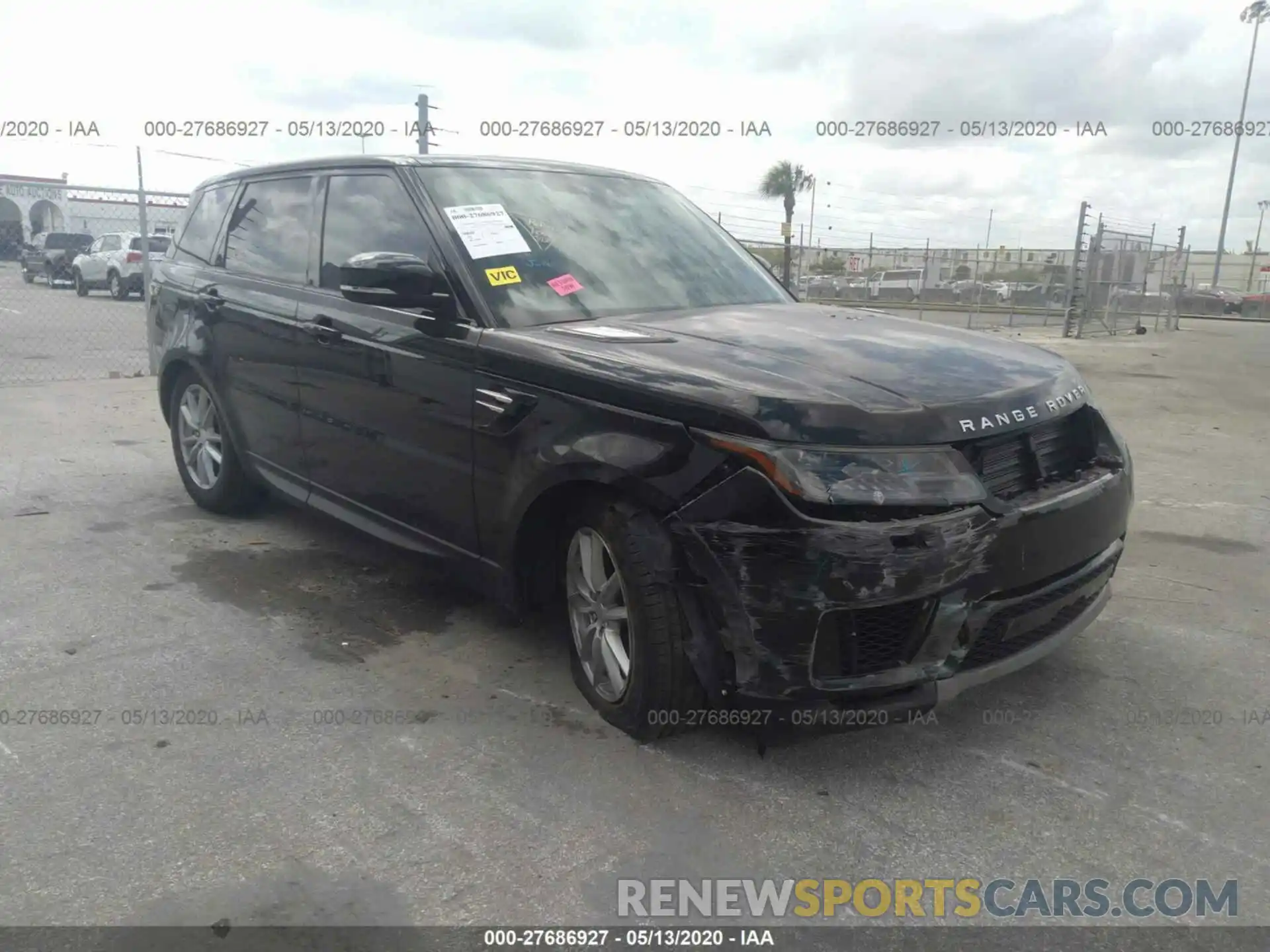 1 Photograph of a damaged car SALWG2RV4KA846623 LAND ROVER RANGE ROVER SPORT 2019