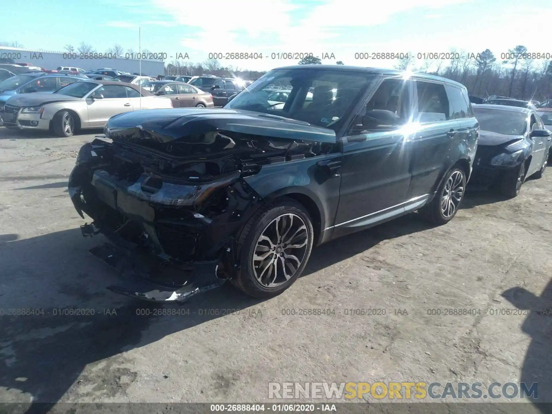 2 Photograph of a damaged car SALWR2RE1KA848310 LAND ROVER RANGE ROVER SPORT 2019