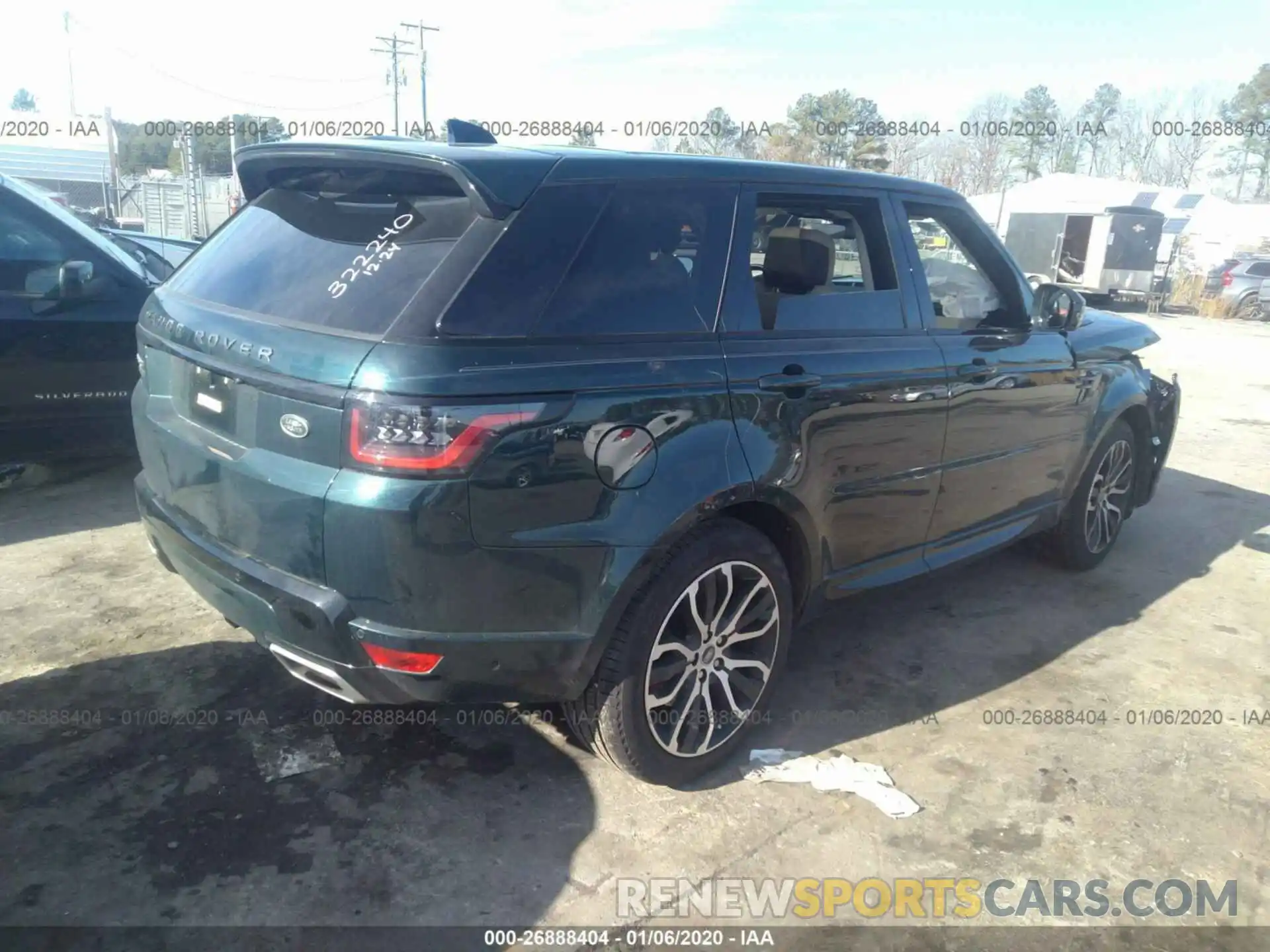 4 Photograph of a damaged car SALWR2RE1KA848310 LAND ROVER RANGE ROVER SPORT 2019