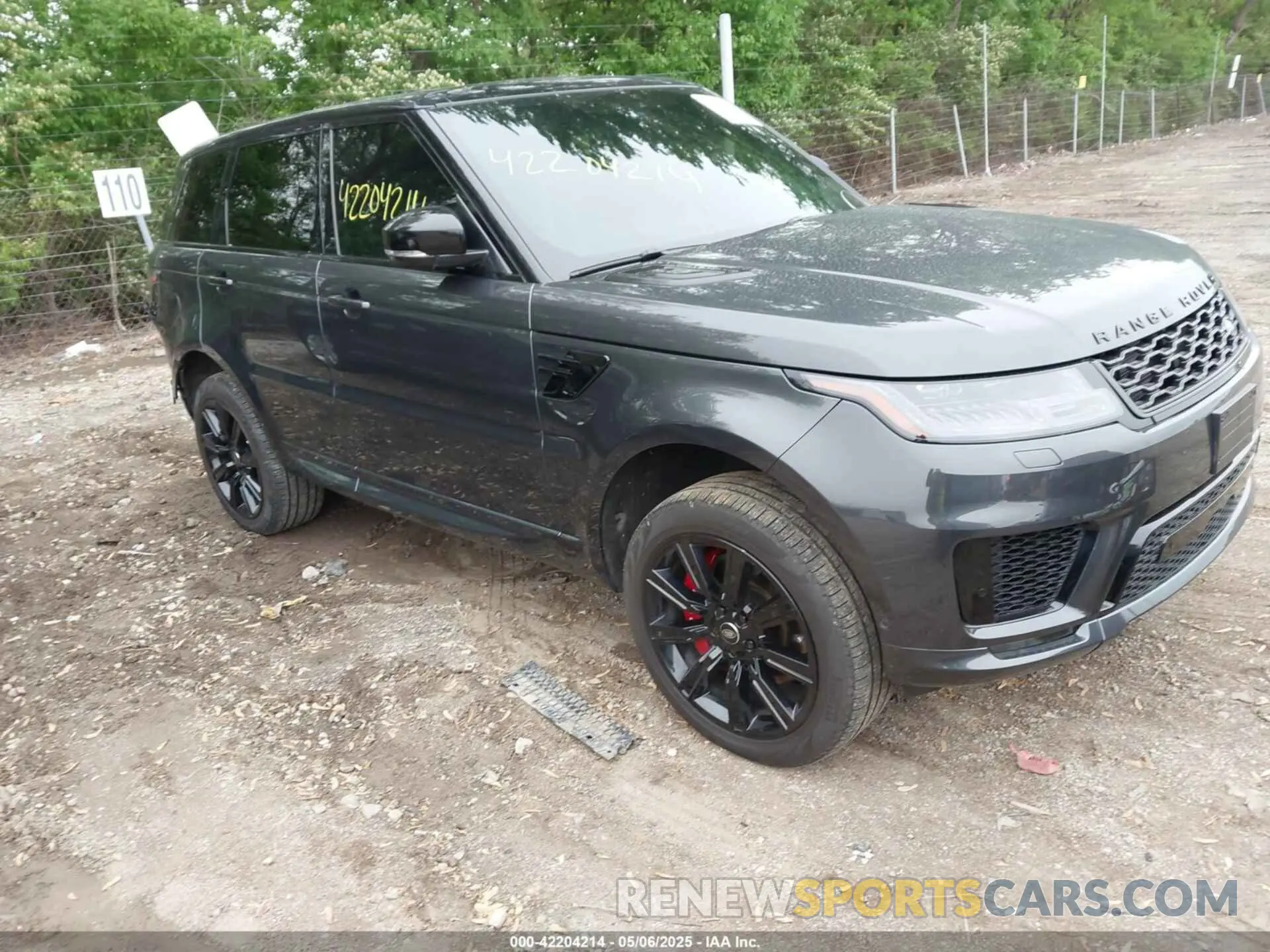 1 Photograph of a damaged car SALWR2RE5KA825046 LAND ROVER RANGE ROVER SPORT 2019