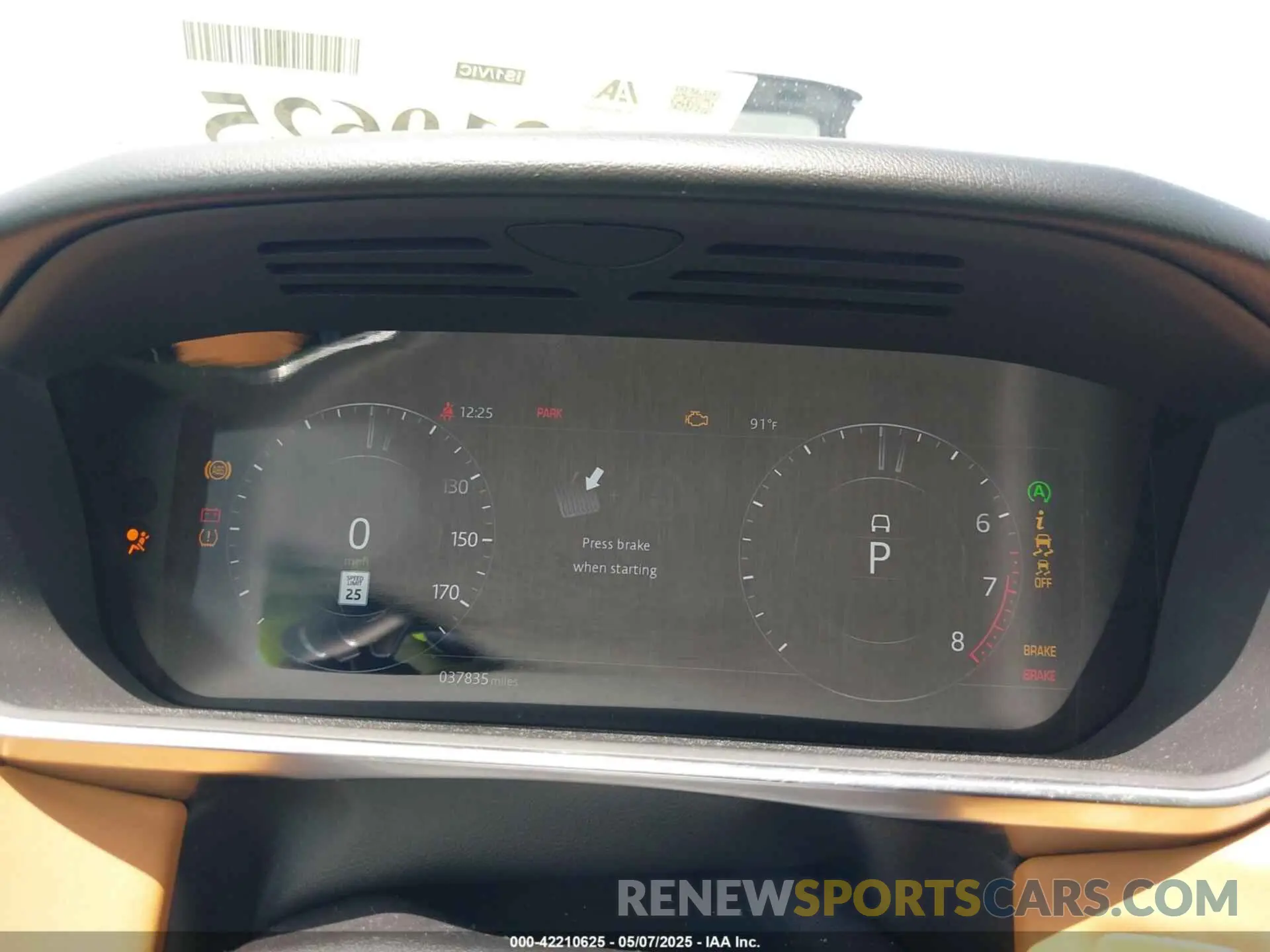 7 Photograph of a damaged car SALWR2RE5KA835818 LAND ROVER RANGE ROVER SPORT 2019