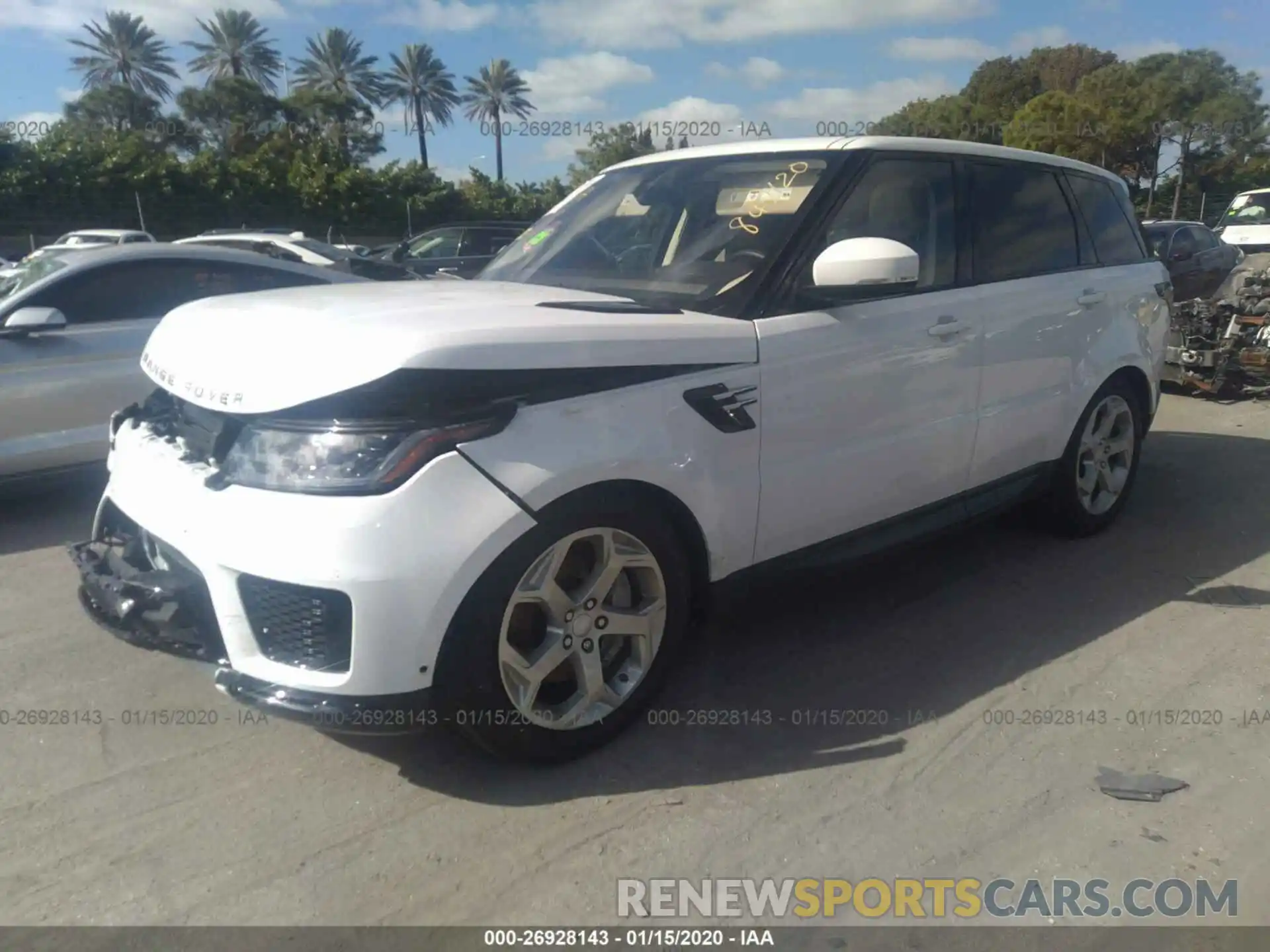 2 Photograph of a damaged car SALWR2RV2KA847120 LAND ROVER RANGE ROVER SPORT 2019