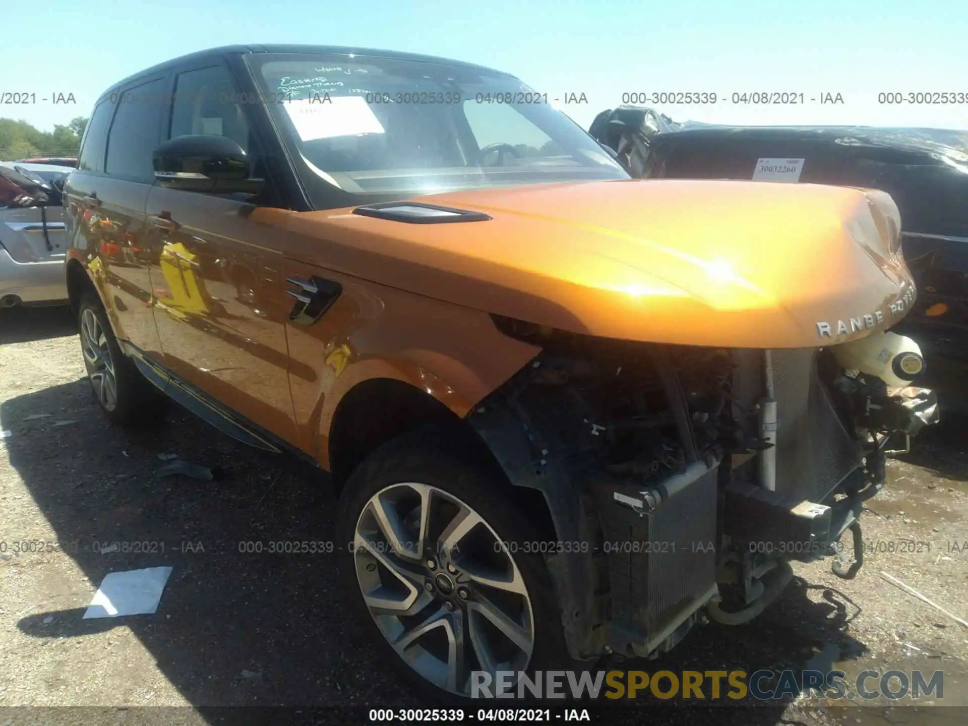 1 Photograph of a damaged car SALWR2RV3KA831914 LAND ROVER RANGE ROVER SPORT 2019