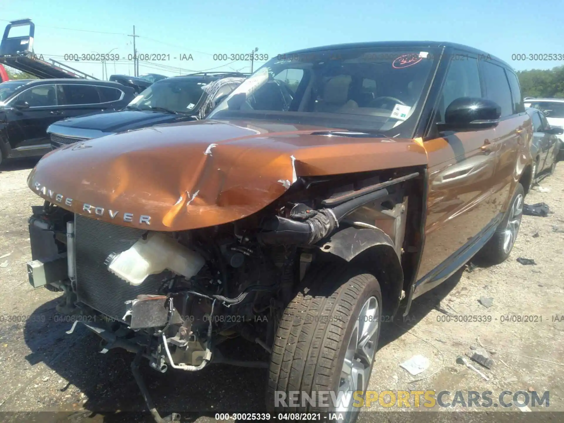 2 Photograph of a damaged car SALWR2RV3KA831914 LAND ROVER RANGE ROVER SPORT 2019