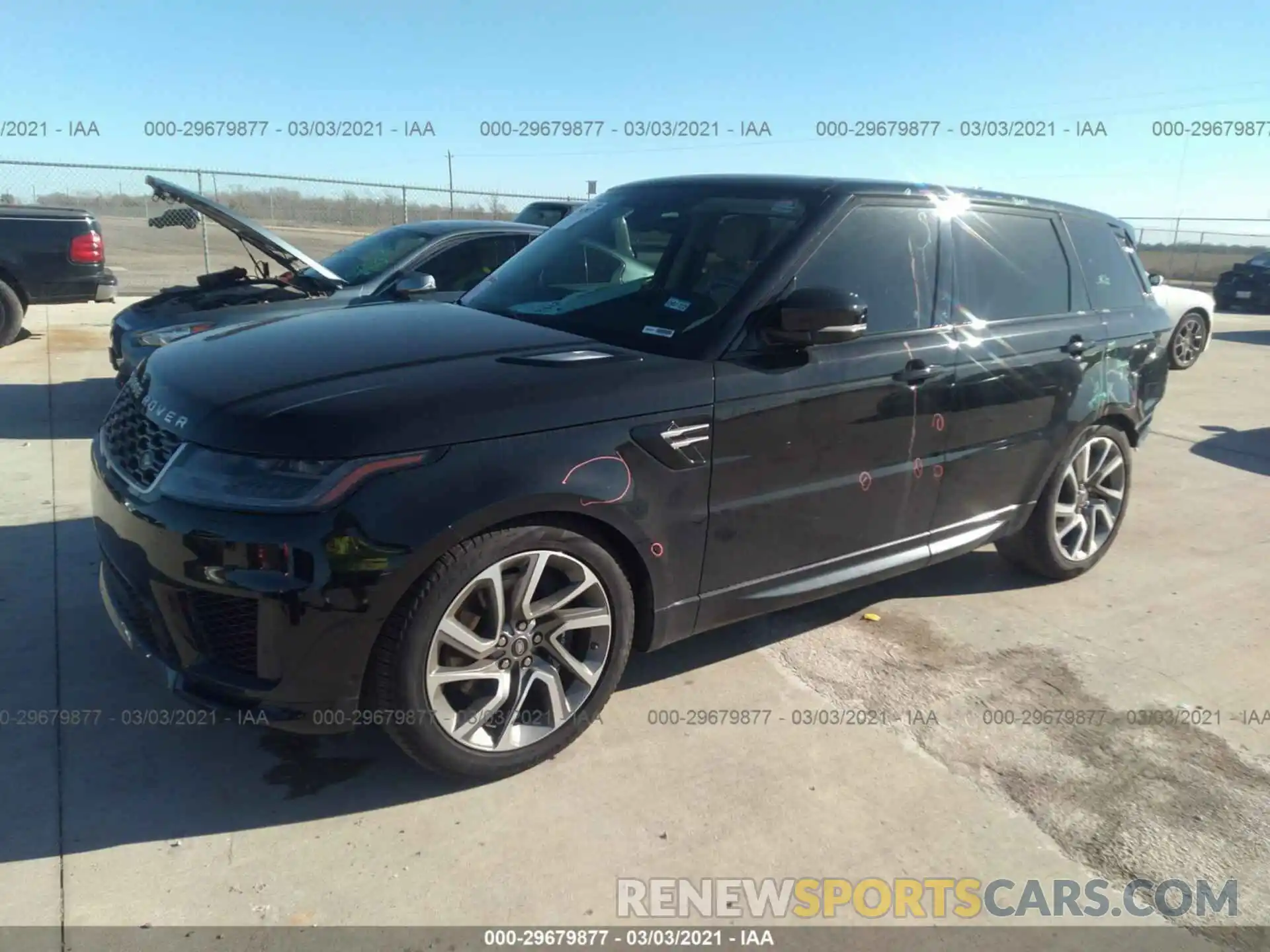 2 Photograph of a damaged car SALWR2RY9LA720148 LAND ROVER RANGE ROVER SPORT 2020