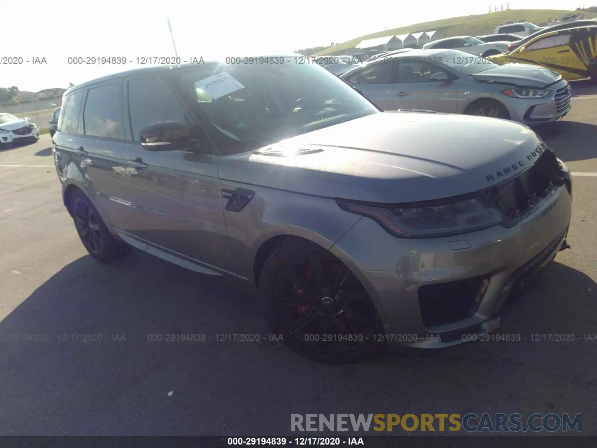 1 Photograph of a damaged car SALWR2SE8LA892607 LAND ROVER RANGE ROVER SPORT 2020