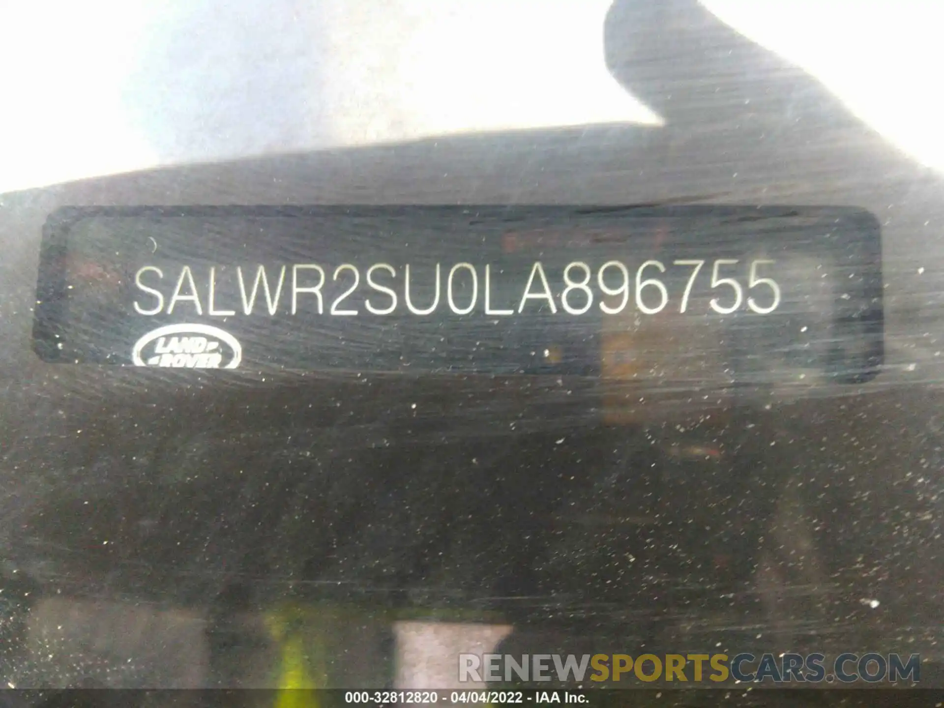 9 Photograph of a damaged car SALWR2SU0LA896755 LAND ROVER RANGE ROVER SPORT 2020