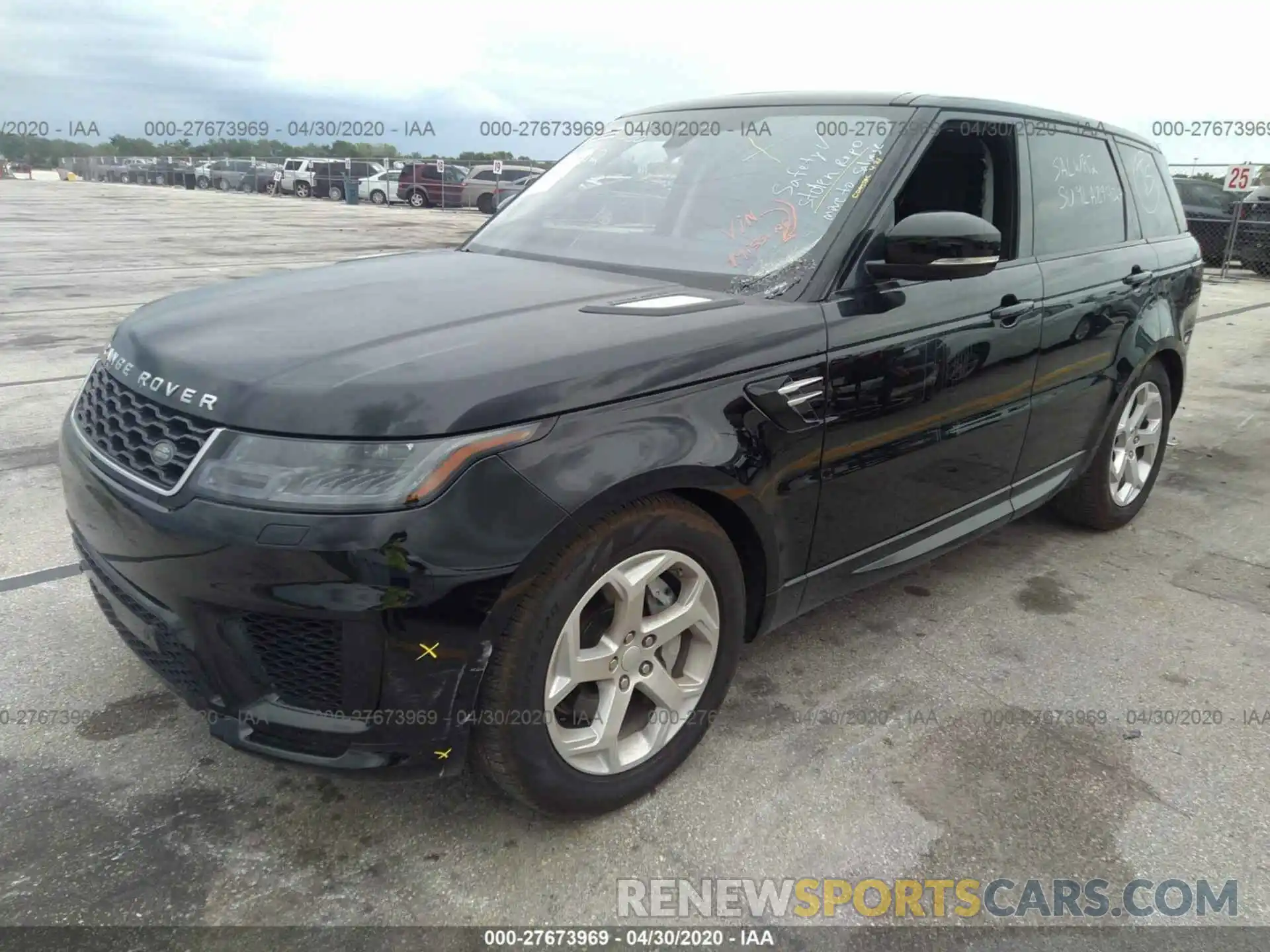 2 Photograph of a damaged car SALWR2SU4LA899027 LAND ROVER RANGE ROVER SPORT 2020