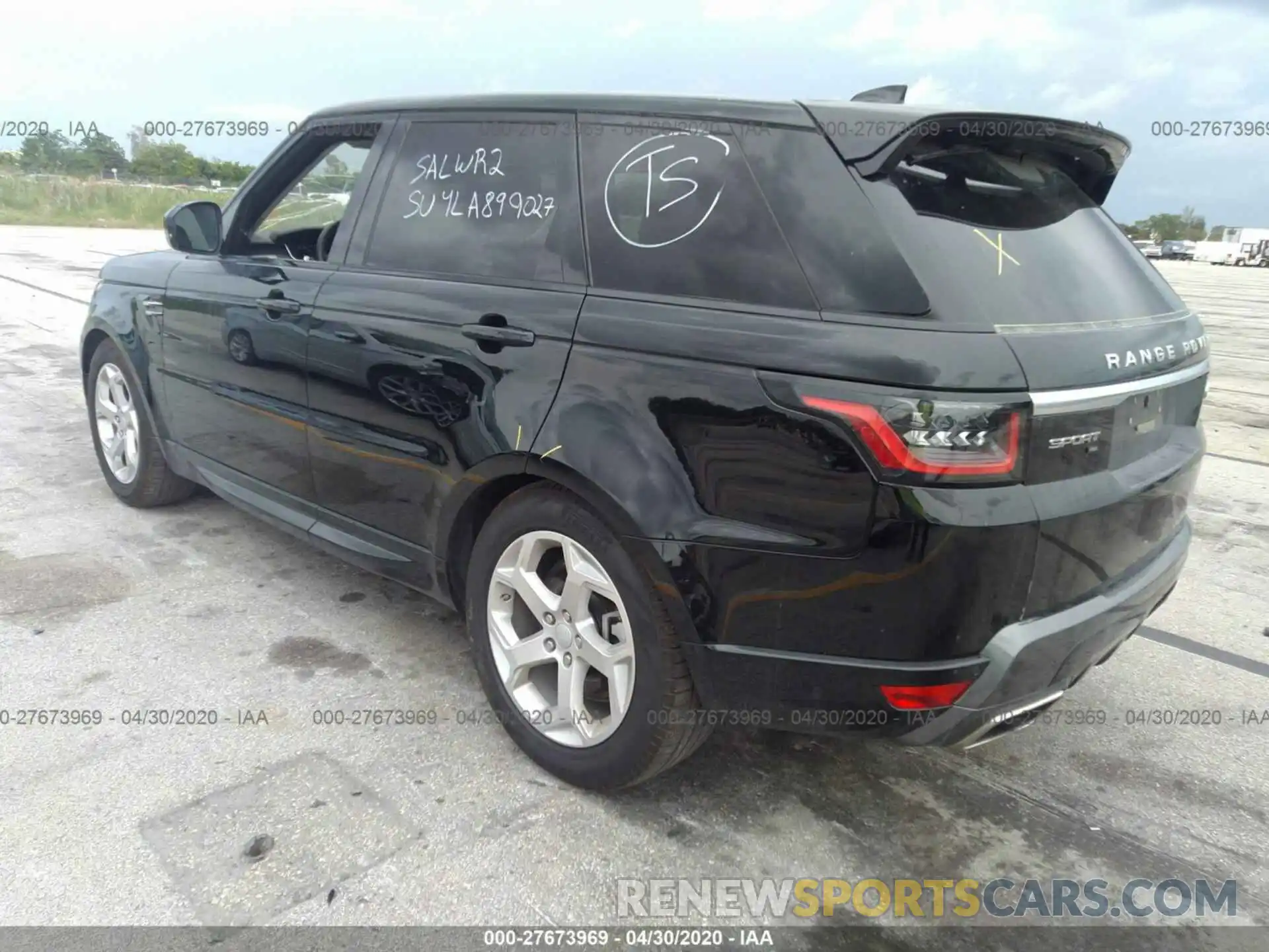 3 Photograph of a damaged car SALWR2SU4LA899027 LAND ROVER RANGE ROVER SPORT 2020